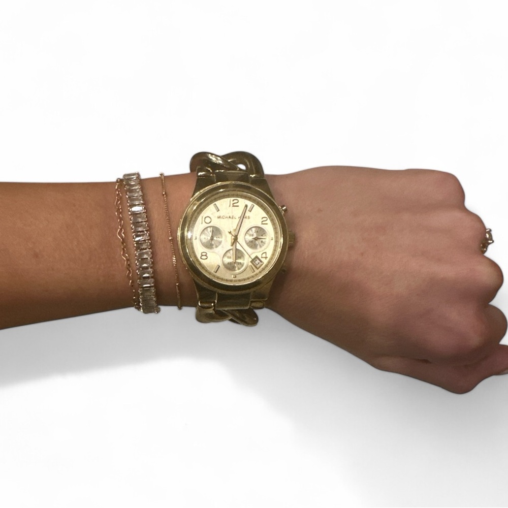 Gold Michael Kors Chain Link Watch